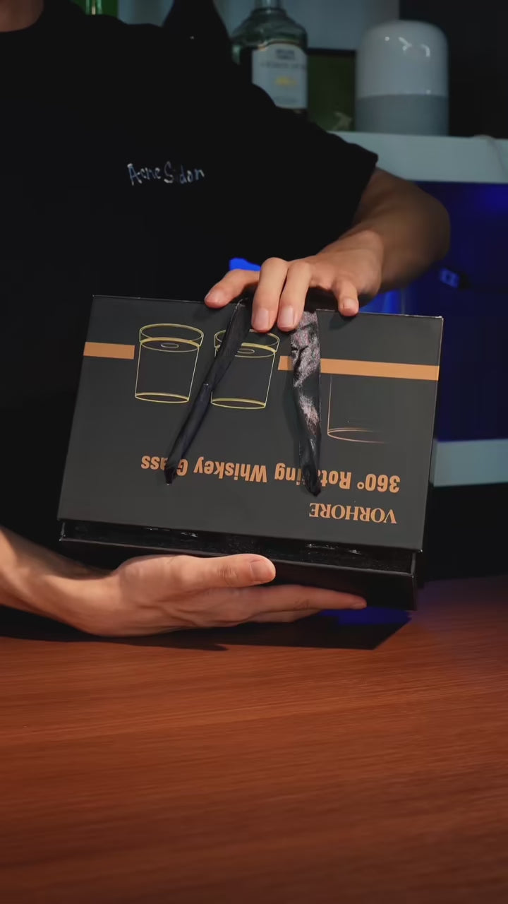 Dönen Kristal Viski Bardağı
